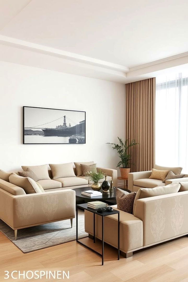 Modern Elegant Simplicity - 22 Beige Living Room Ideas