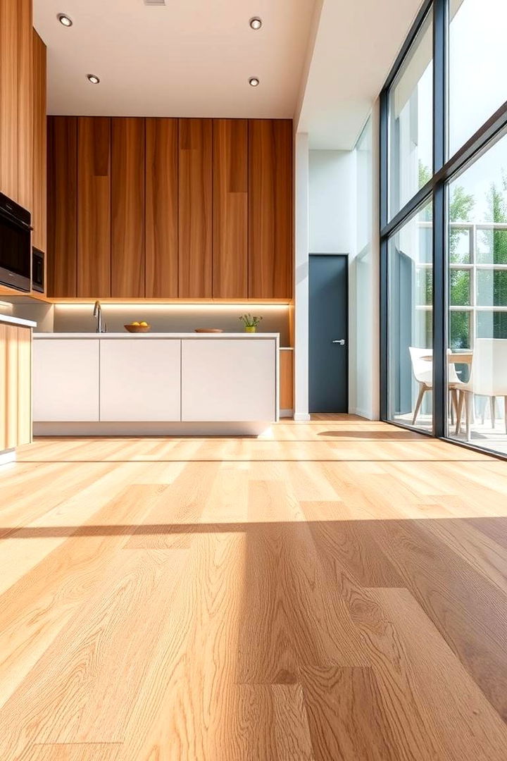 Modern Engineered Wood Flooring - 22 Kitchen Flooring Ideas