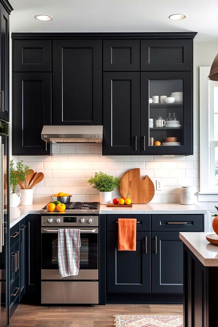 Modern Family Centric Design - 22 kitchens with beautiful black cabinets