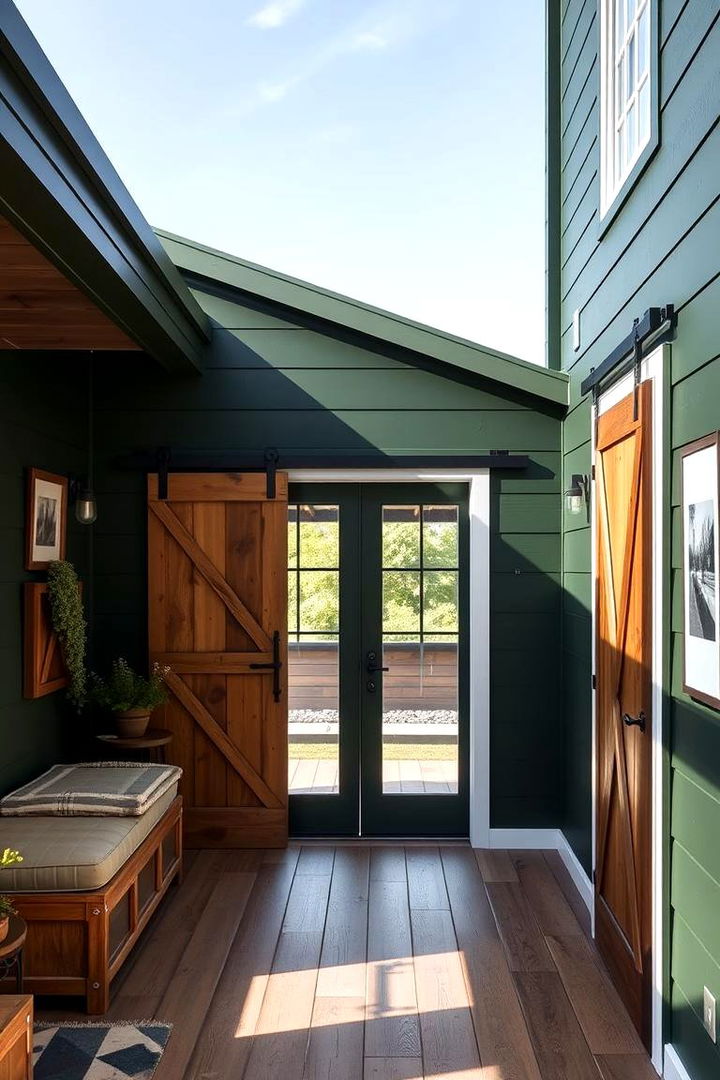 Modern Farmhouse Chic - 22 Dark Green Exterior Paint Color Schemes