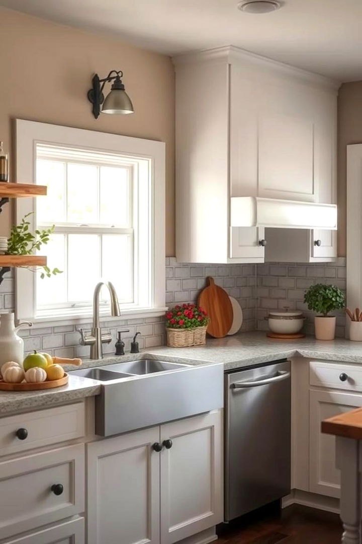Modern Farmhouse Flair - 22 Modern Kitchen Backsplash Ideas