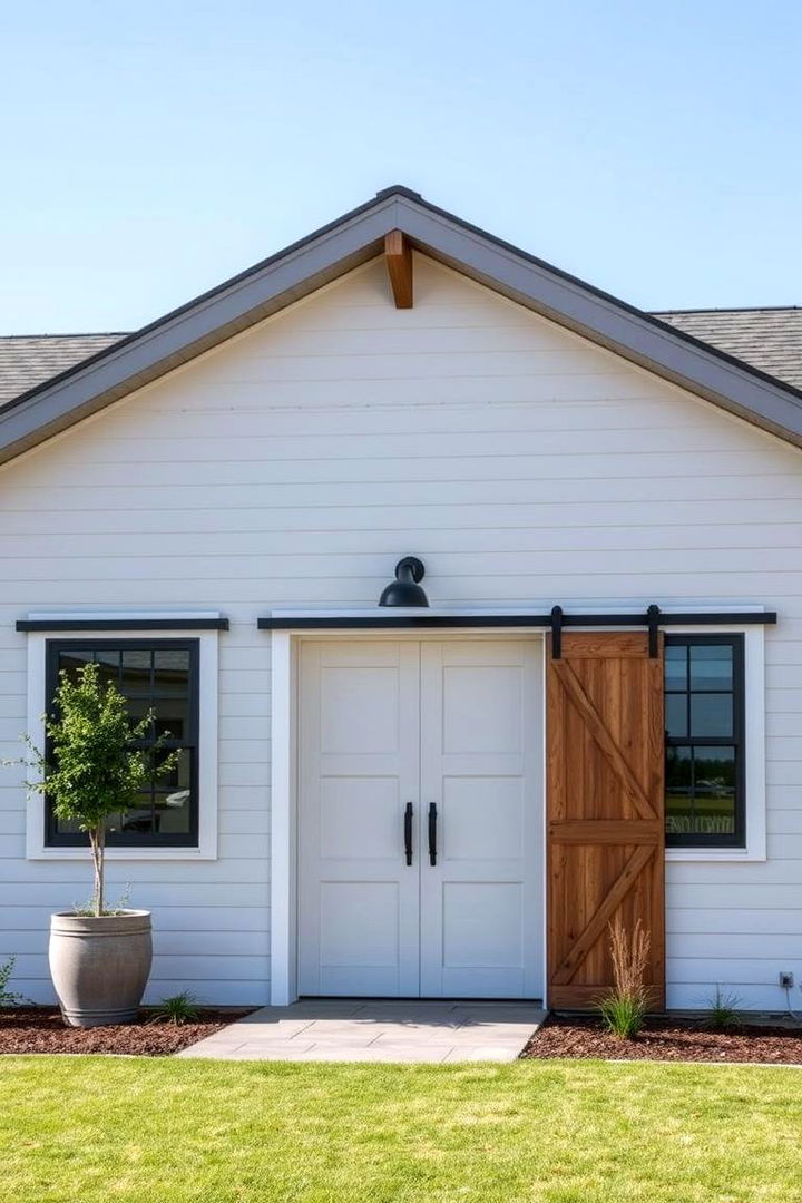 Modern Farmhouse Inspired Accents - 22 Light Grey House With White Trim Design Ideas