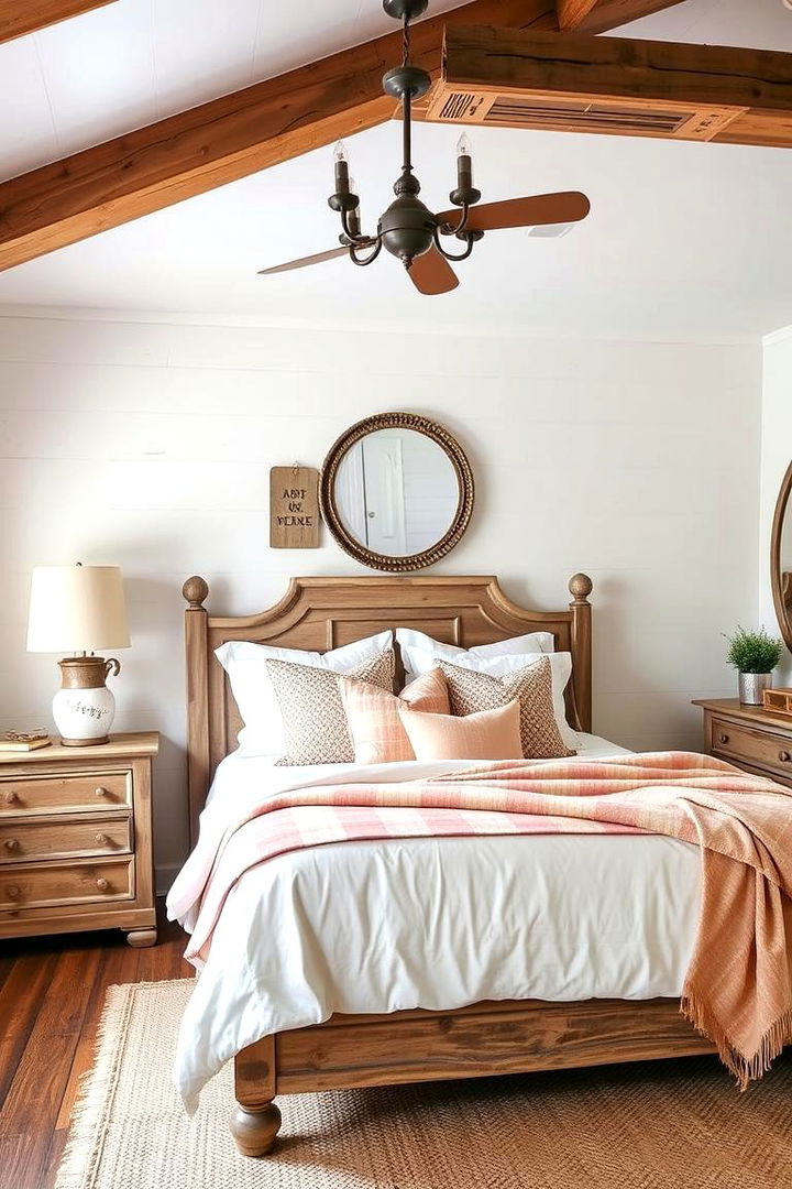 Modern Farmhouse Peach Look - 22 Peach Bedroom Ideas