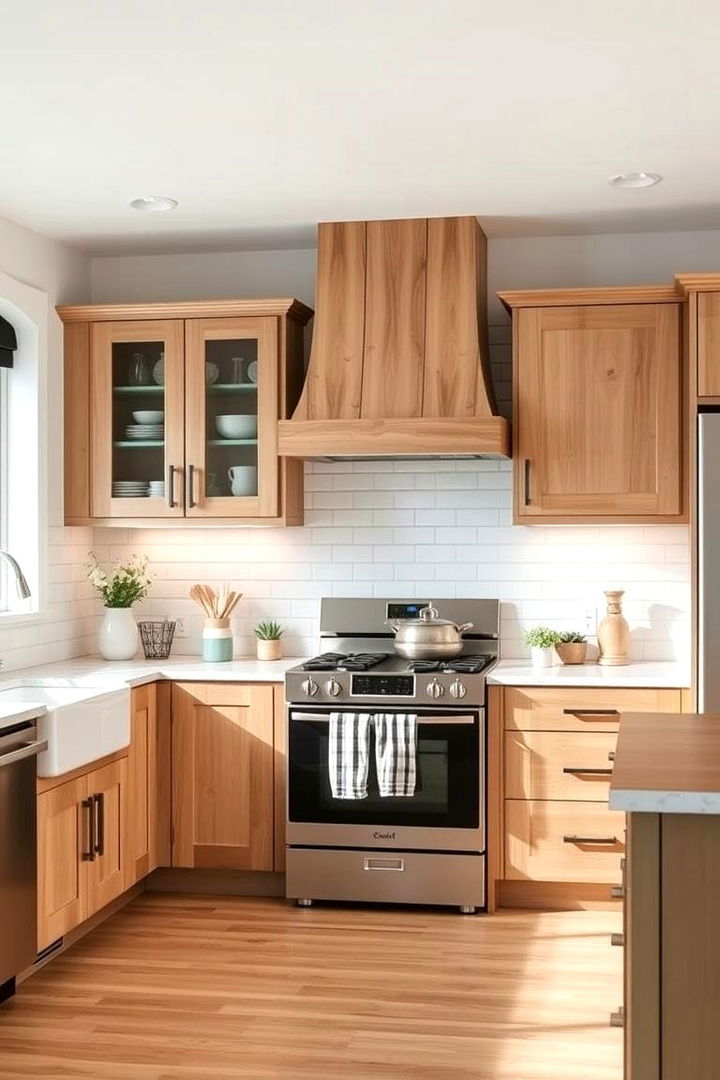 Modern Farmhouse - 22 Kitchens With Light Wood Cabinets