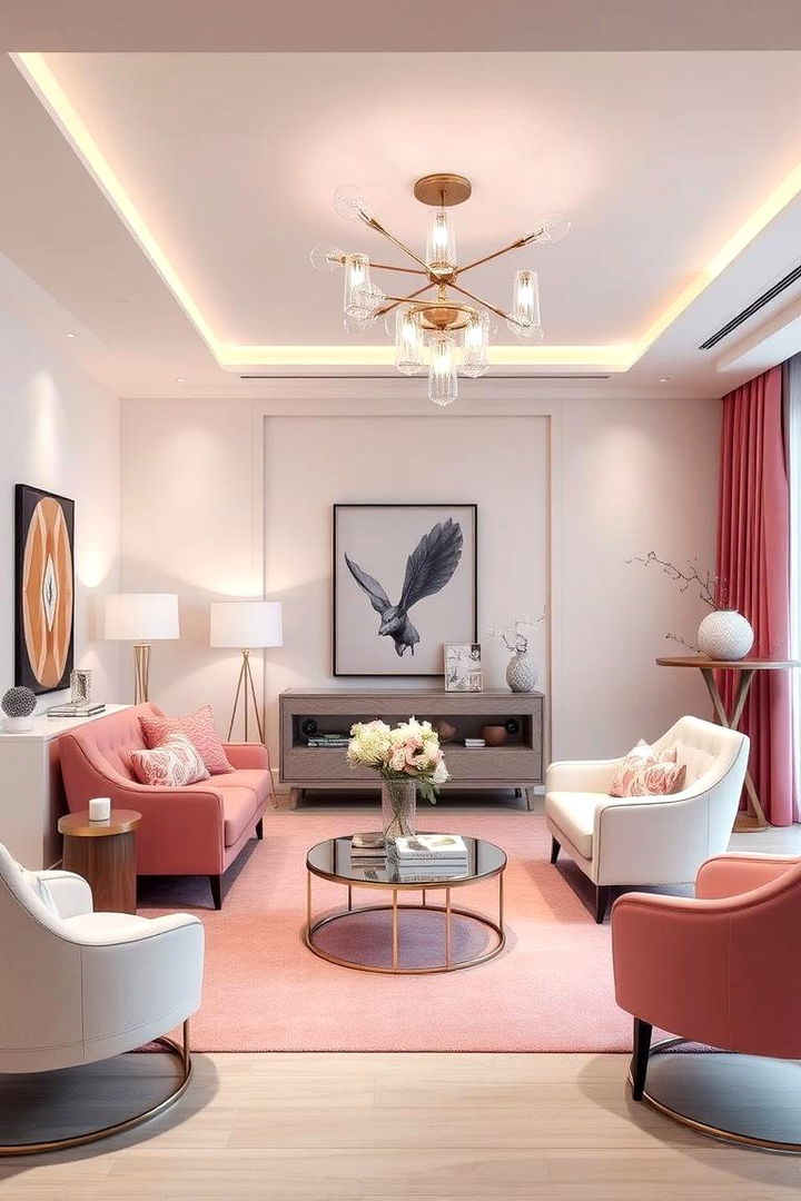 Modern Feminine Flair - 22 Pink and White Bedroom Ideas