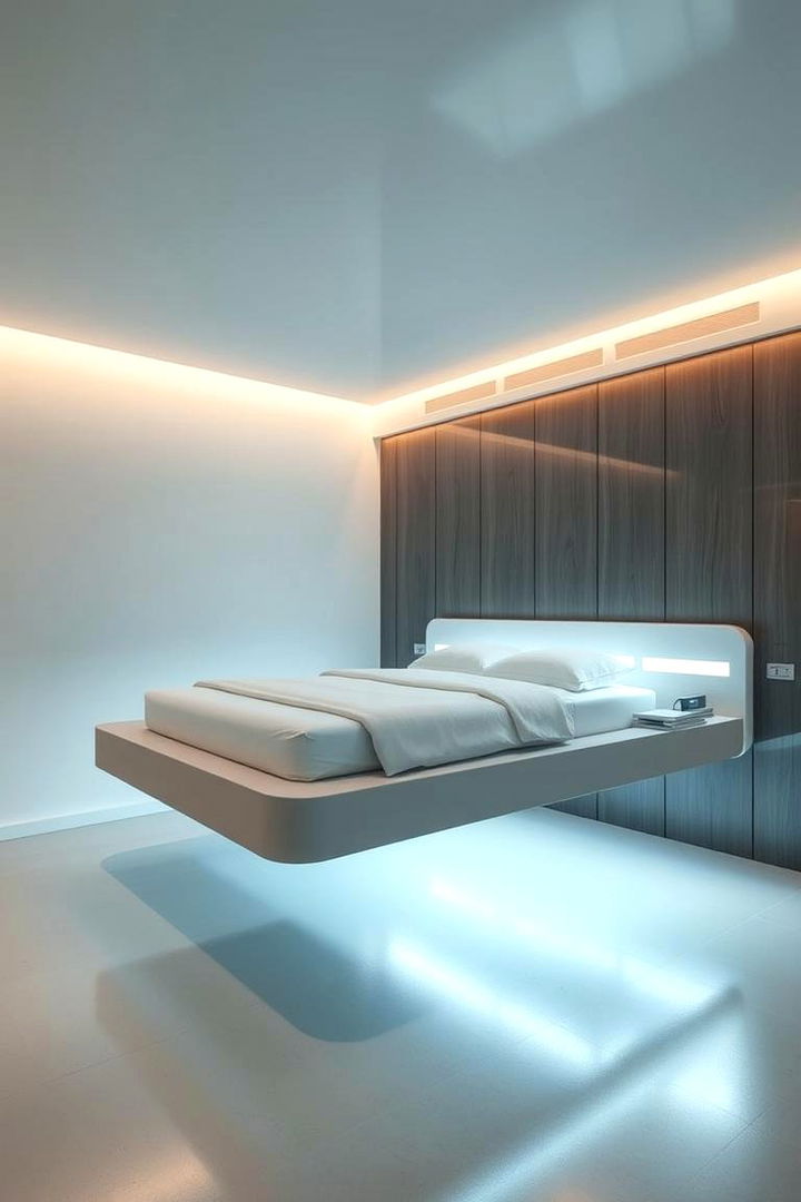 Modern Floating Bed - 22 Unique Bed Design Ideas