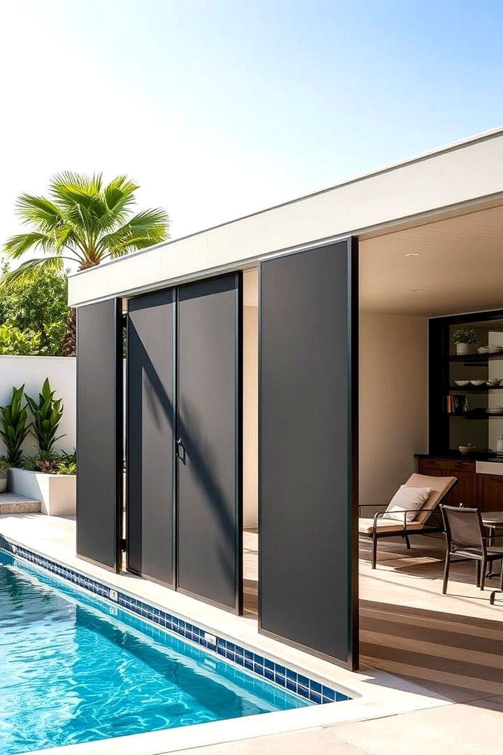 Modern Folding Screens for Shade - 22 Pool Shade Ideas