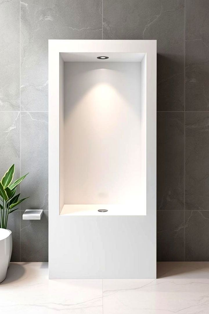 Modern Freestanding Niche - 22 Shower Niche Ideas