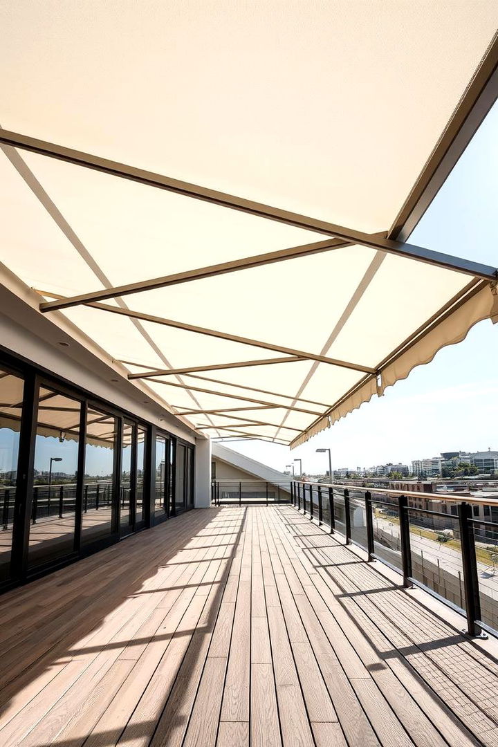 Modern Geometric Awning - 22 Deck Awning Ideas