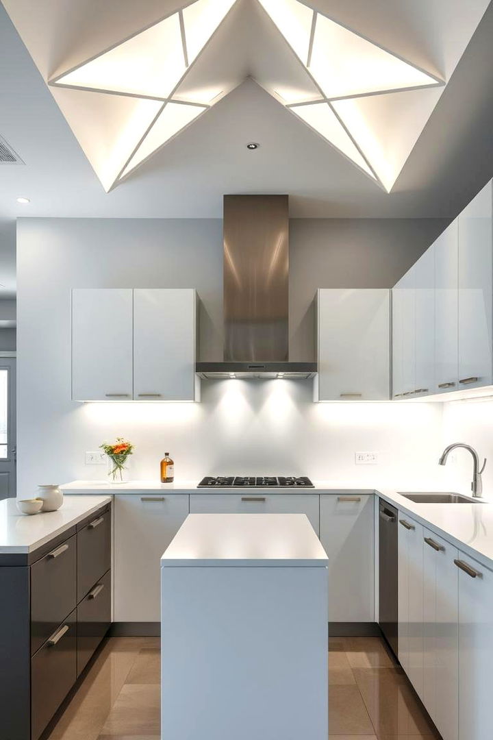 Modern Geometric Designs - 22 Kitchen Lighting Ideas