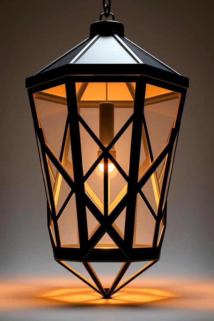Modern Geometric Lantern Design - 22 Lantern Centerpiece Ideas