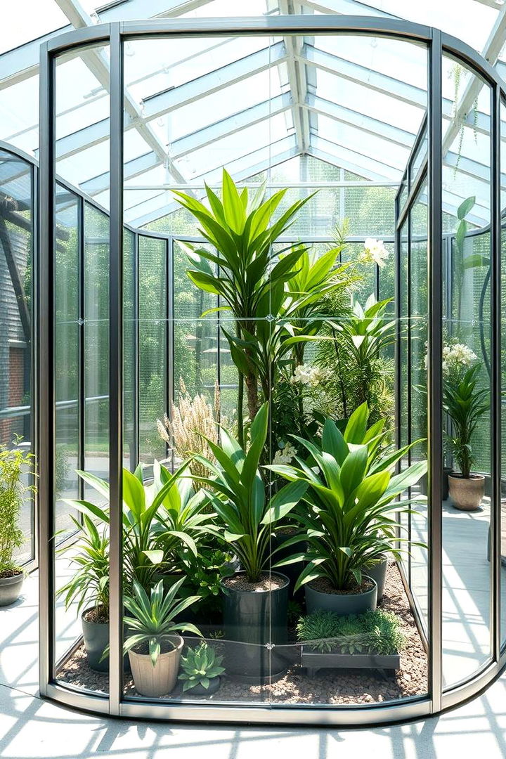 Modern Glass Enclosures - 22 Plant Room Ideas
