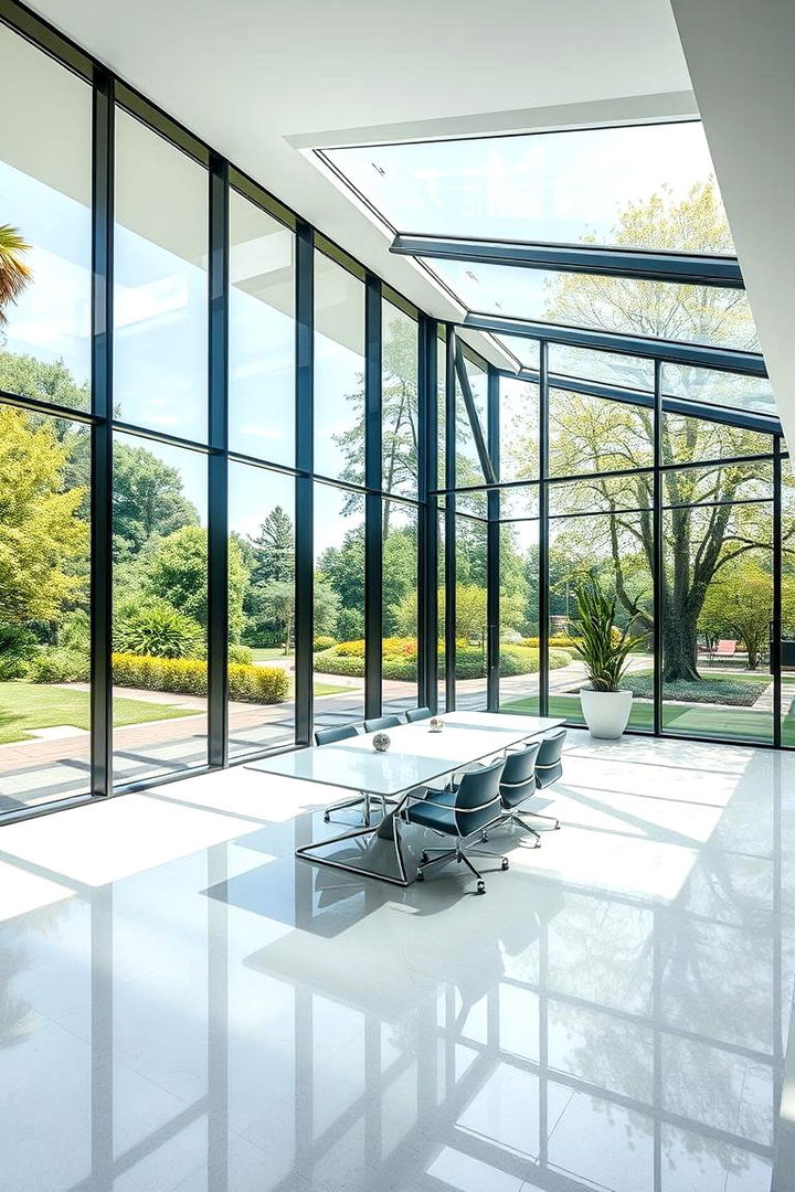 Modern Glass Garden Office - 22 Garden Office Ideas