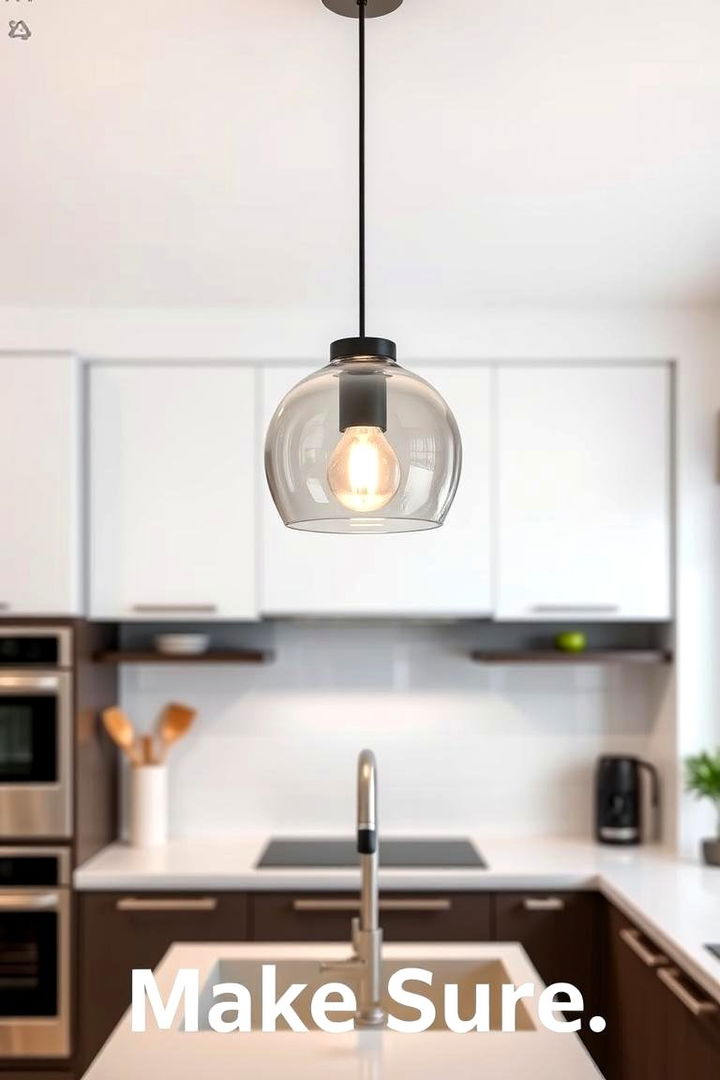 Modern Glass Pendant Lighting - 22 Kitchen Sink Lighting Ideas