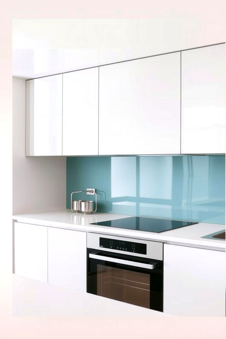 Modern Glass Splashback - 22 Kitchen Splashback Ideas