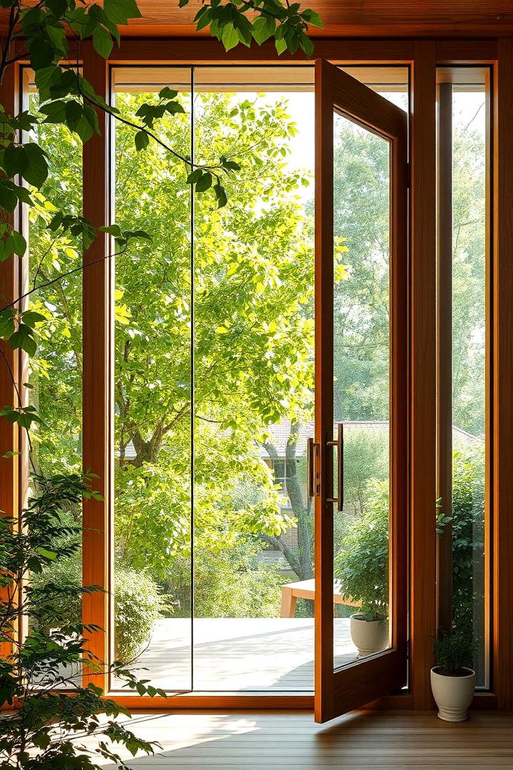 Modern Glass and Wood Fusion Portal - 22 Japanese Garden Gate Design Ideas