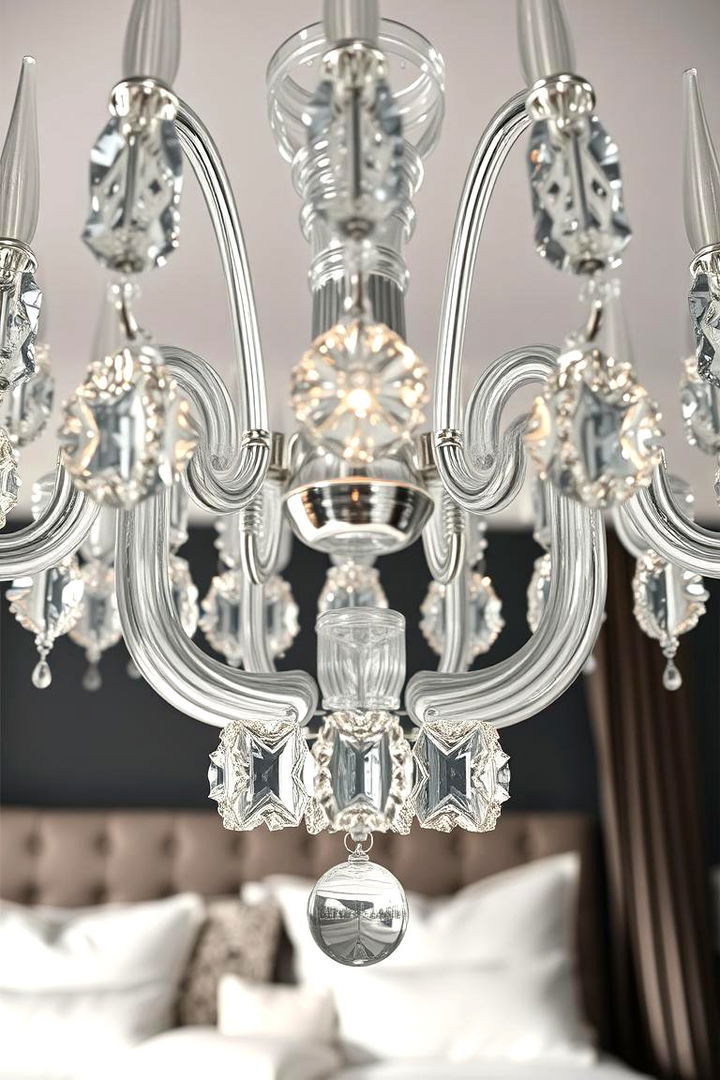 Modern Glass - 22 Bedroom Chandelier Ideas