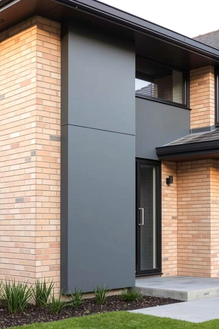 Modern Gray Elegance - 22 Blonde Brick House Color Schemes