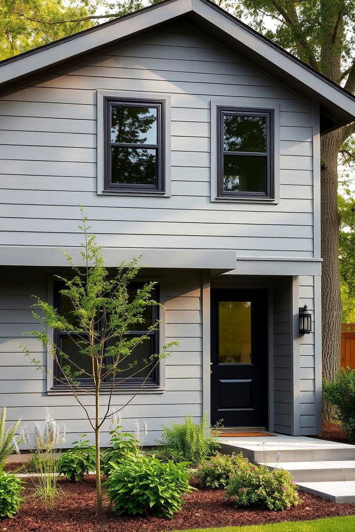 Modern Gray Sophistication - 22 House Siding Colors
