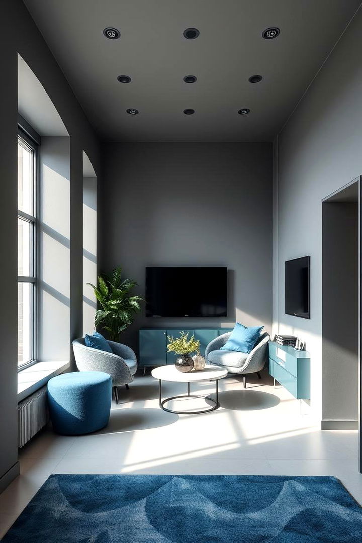 Modern Grey Minimalism - 22 Blue and Grey Bedroom Ideas