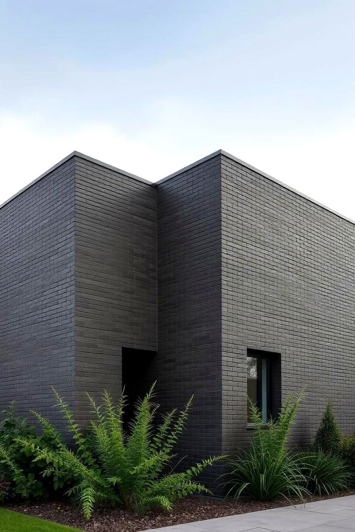 Modern Grey Sophistication - 22 Exterior Brick Paint Color Ideas