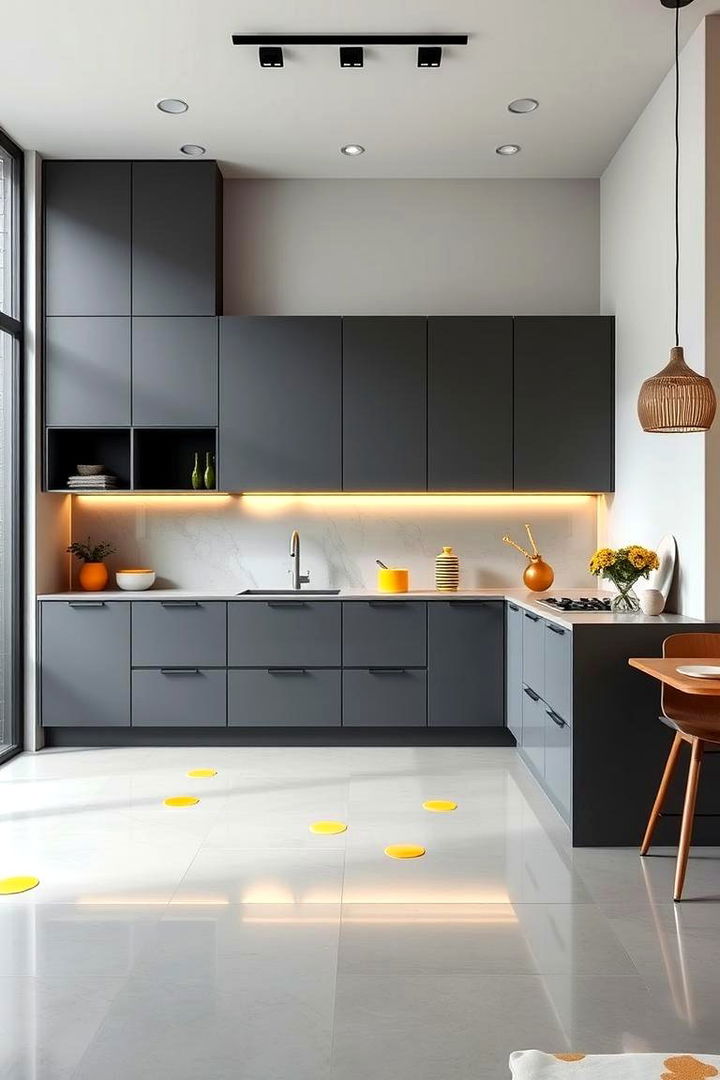 Modern Grey and Yellow Combo - 22 Kitchen Color Ideas