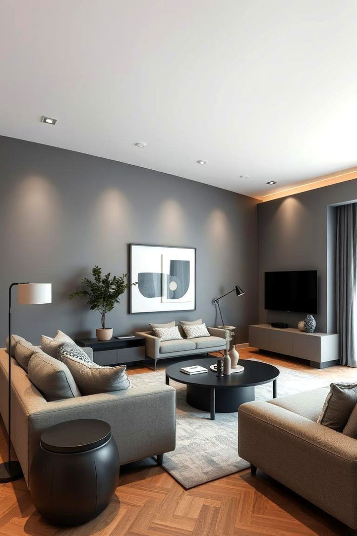 Modern Greys Chic Sophistication - 22 Living Room Paint Colors