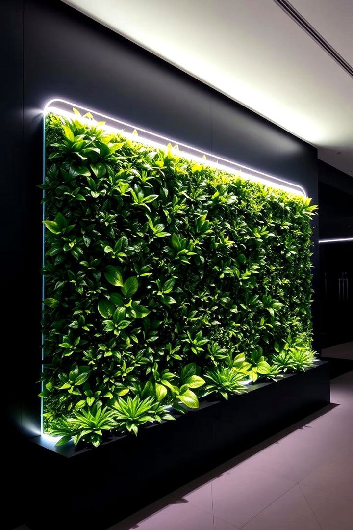 Modern Illumination and Greenery - 22 Indoor Plant Wall Ideas