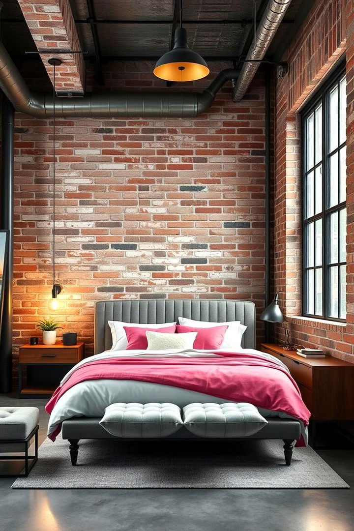 Modern Industrial Blend - 22 Pink and Green Bedroom Ideas