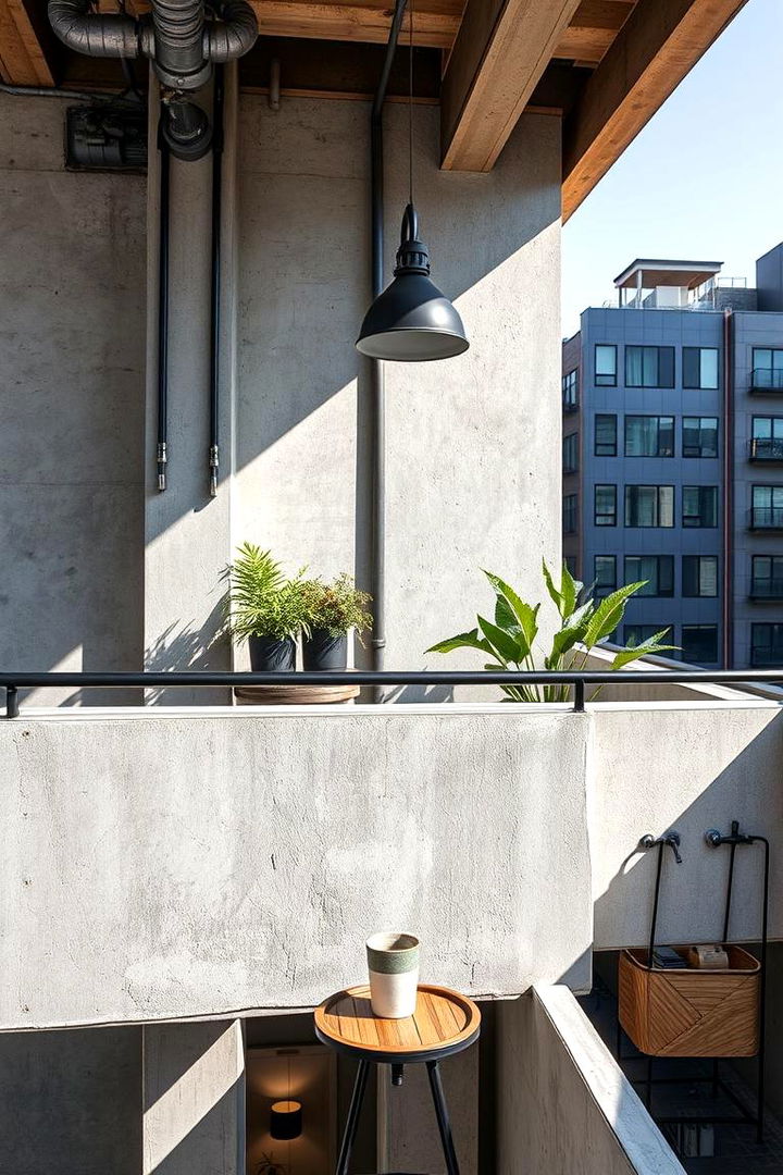 Modern Industrial Blend - 22 Balcony Deck Ideas