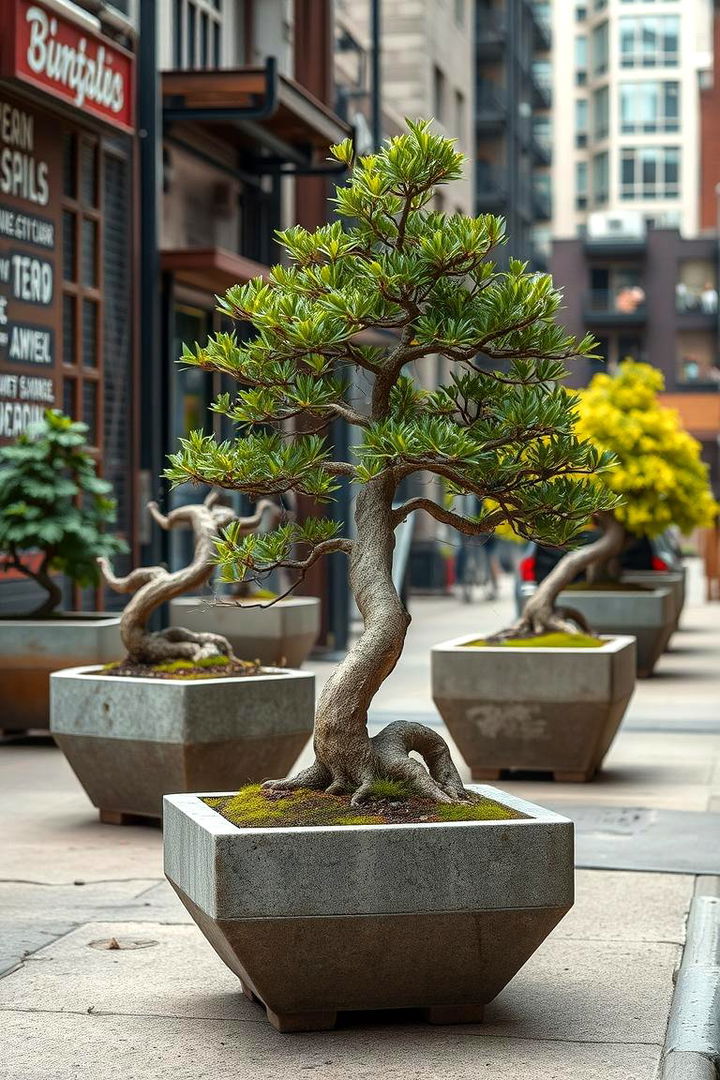 Modern Industrial Bonsai Arrangement - 22 Bonsai Garden Ideas