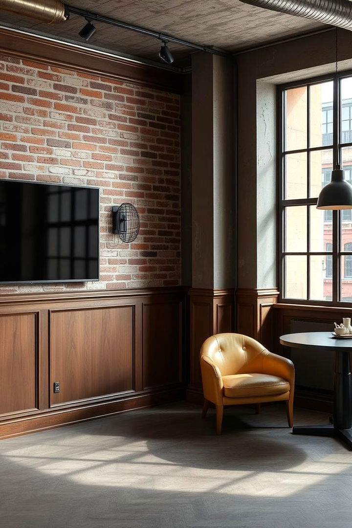 Modern Industrial Chic - 22 Living Room Wainscoting Ideas