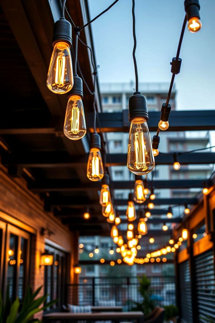 Modern Industrial Edge - 22 Patio String Light Ideas