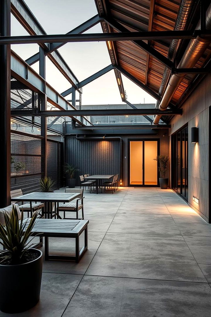 Modern Industrial Edge - 22 townhouse patio ideas