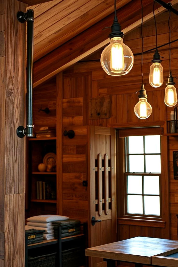 Modern Industrial Fusion - 22 One Room Cabin Interior Design Ideas