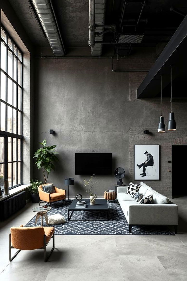 Modern Industrial Grey and Black - 22 Two Tone Wall Paint Ideas