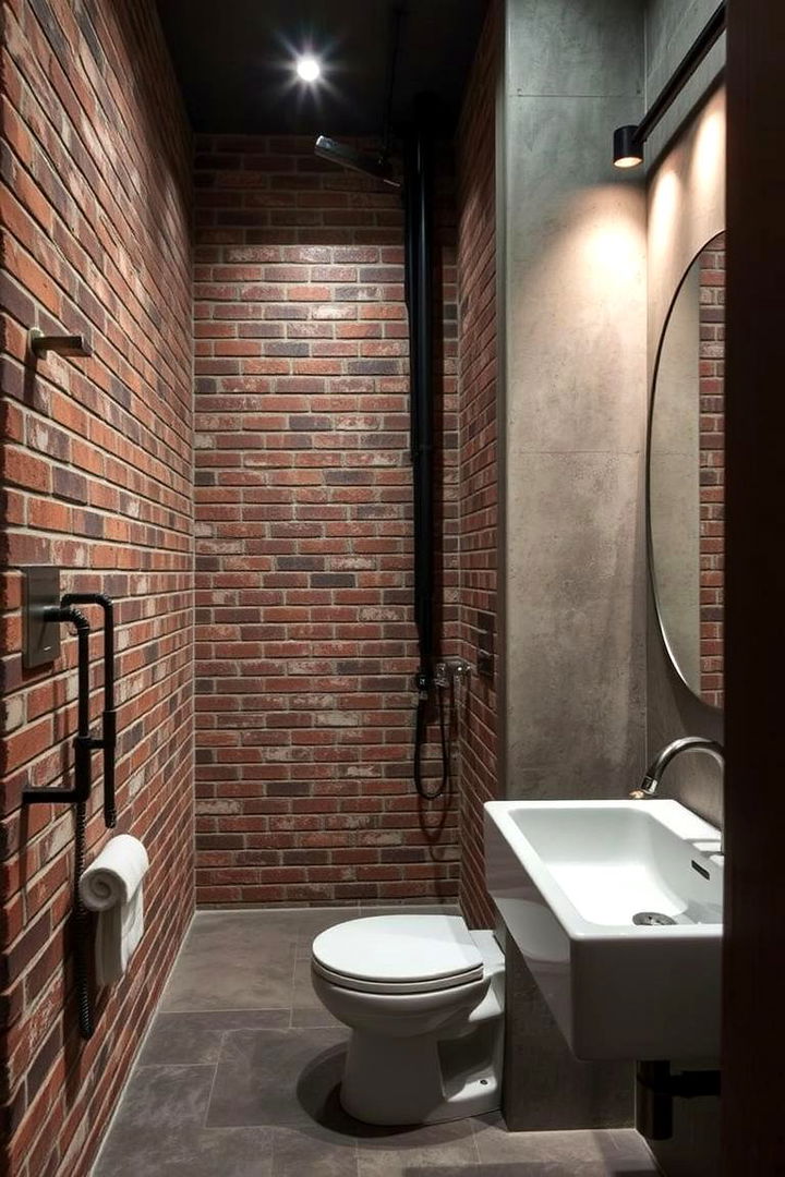Modern Industrial Look - 22 Guest Bathroom Ideas