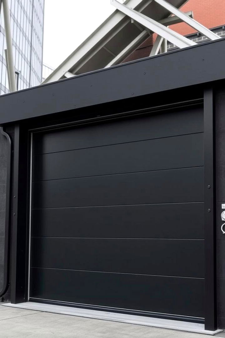 Modern Industrial Look - 22 Garage Door Paint Ideas