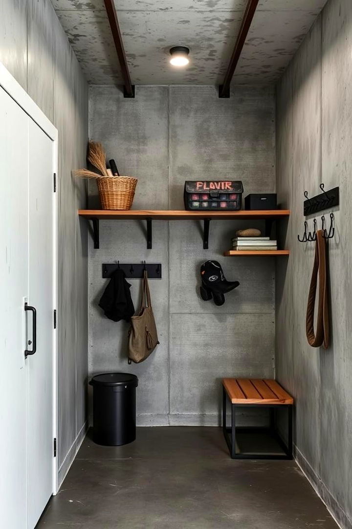 Modern Industrial Mudroom - 22 Small Mudroom Ideas