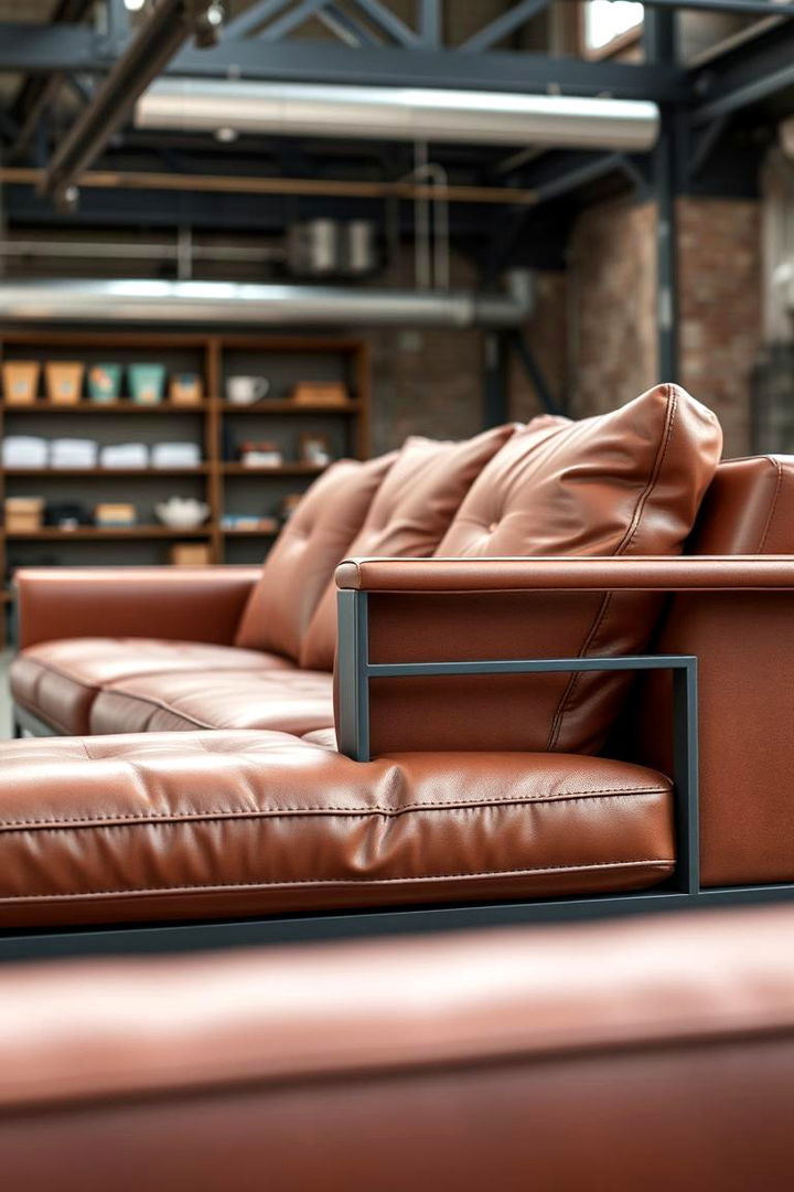 Modern Industrial Sofas and Seating - 22 Industrial Living Room Ideas