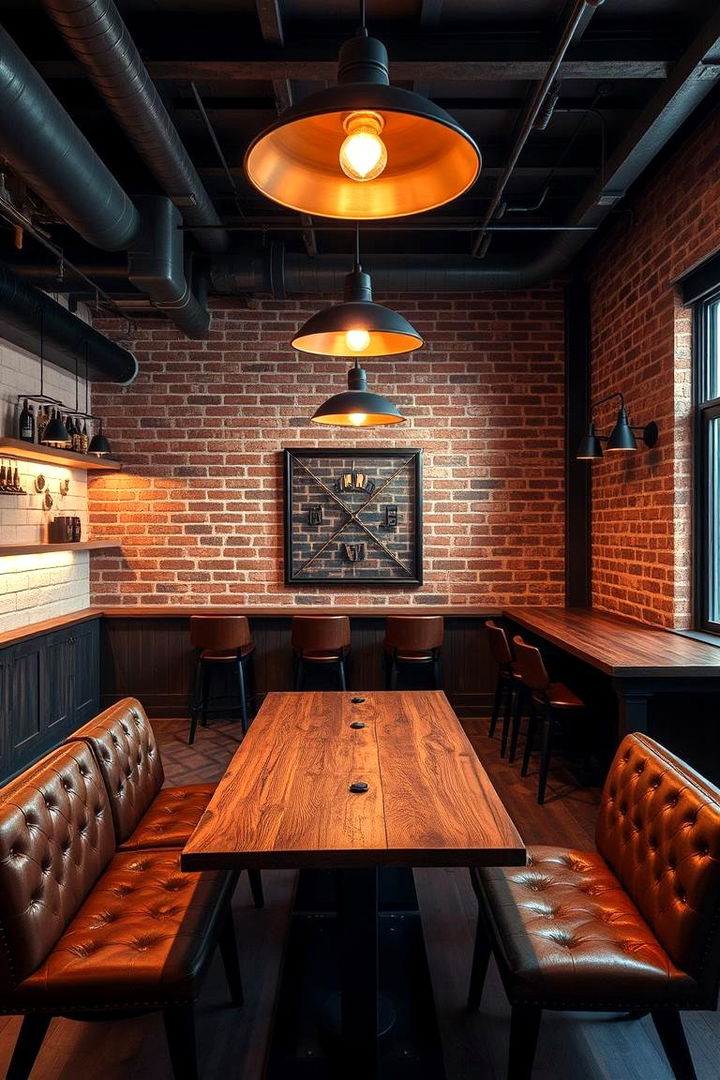 Modern Industrial Vibe - 22 Cigar Room Ideas