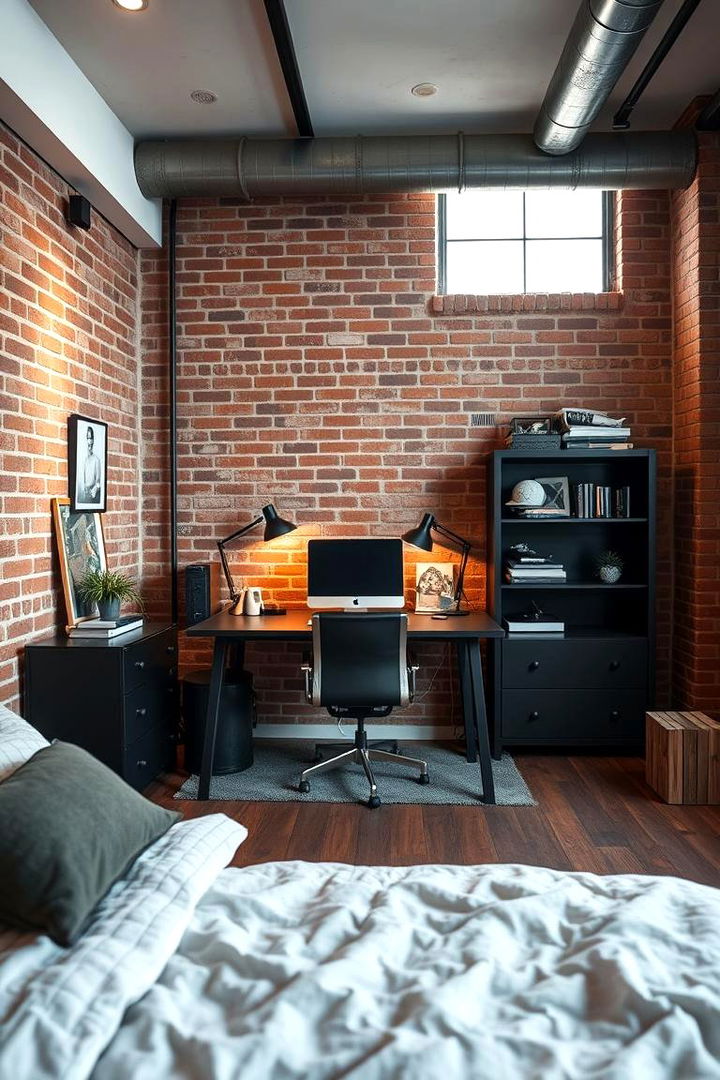 Modern Industrial - 22 Bedroom Office Ideas