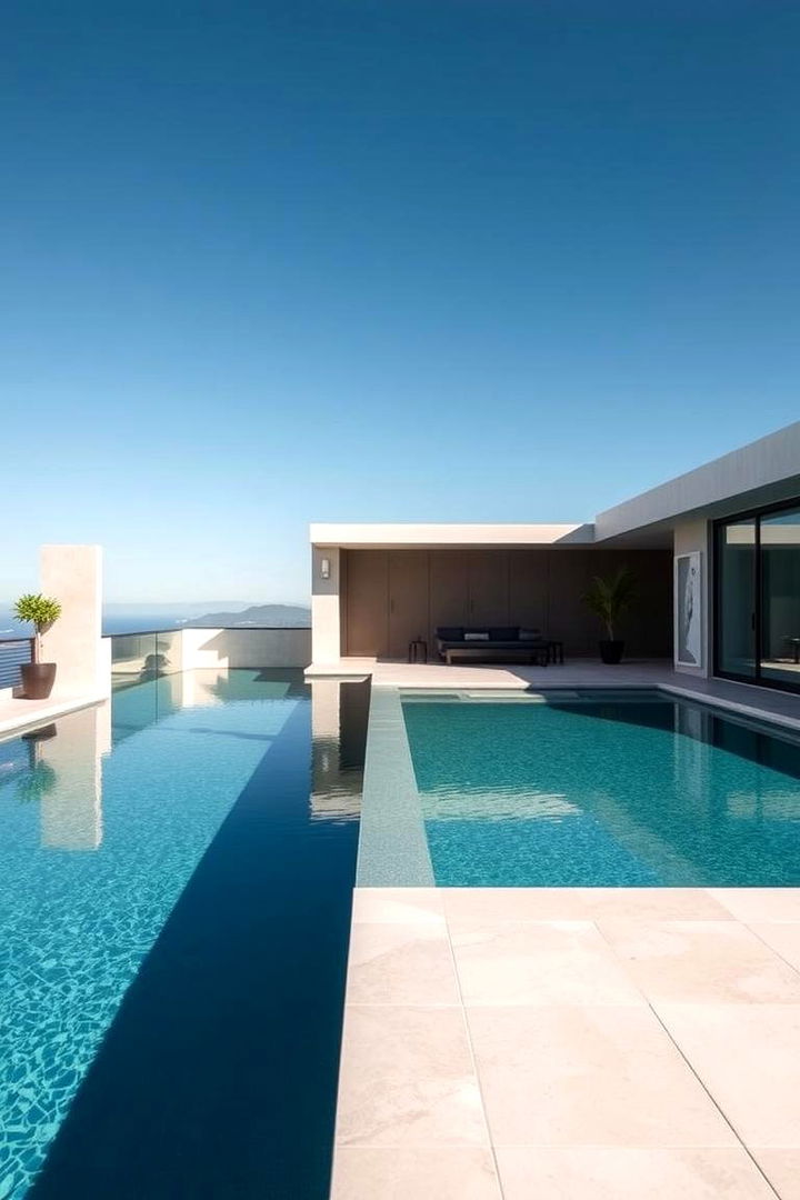 Modern Infinity Edge Oasis - 22 Lagoon Pool Design Ideas