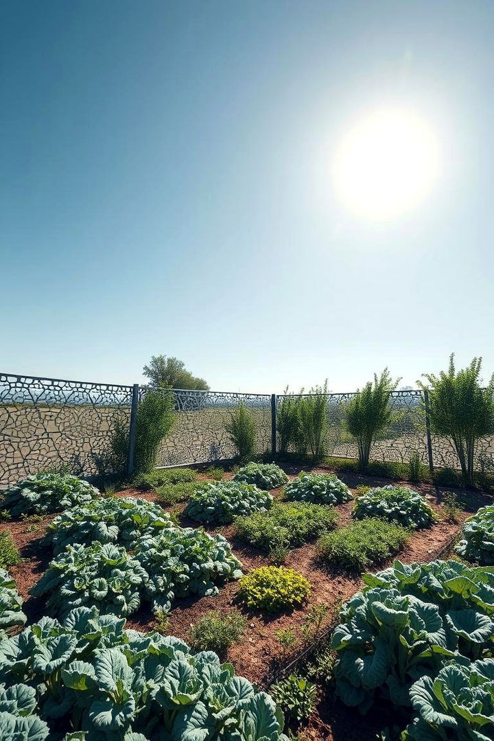 Modern Laser Cut Metal Fence - 22 Vegetable Garden Fence Ideas