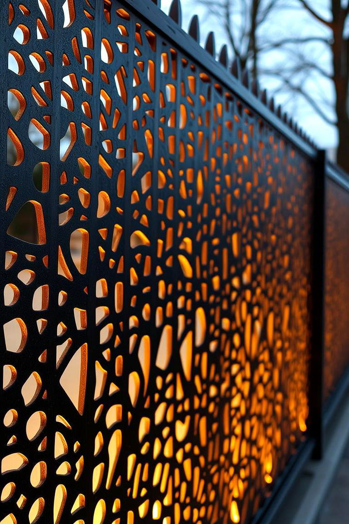 Modern Laser Cut Patterns - 22 Corner Fence Ideas