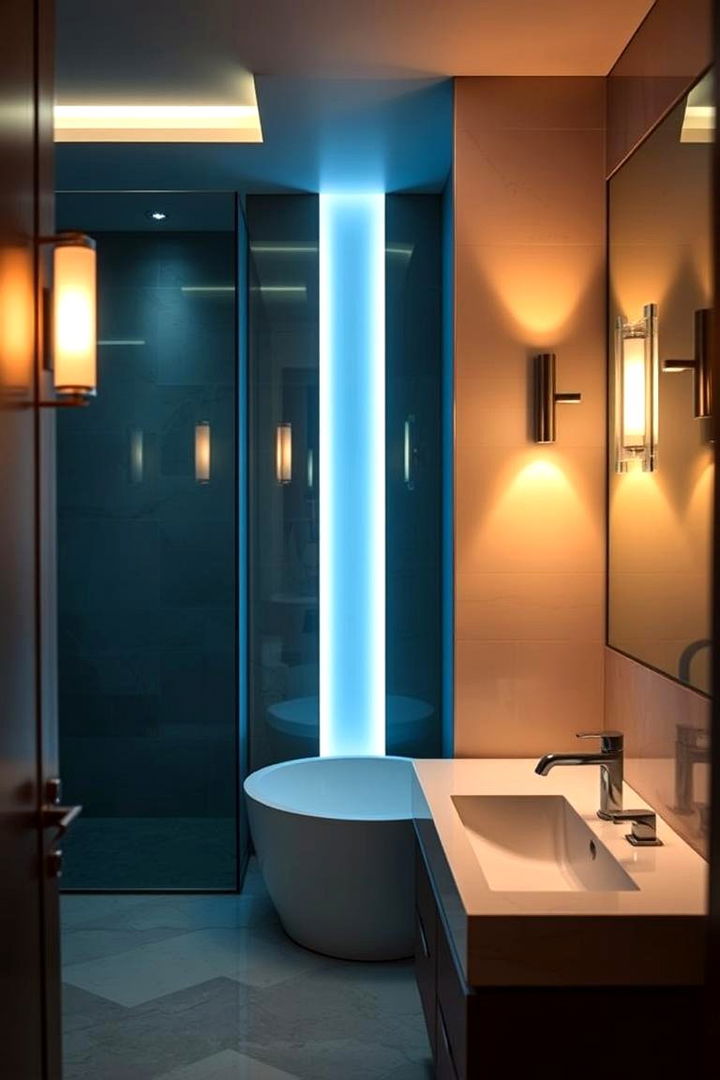 Modern Lighting Installation - 22 Bathroom Staging Ideas