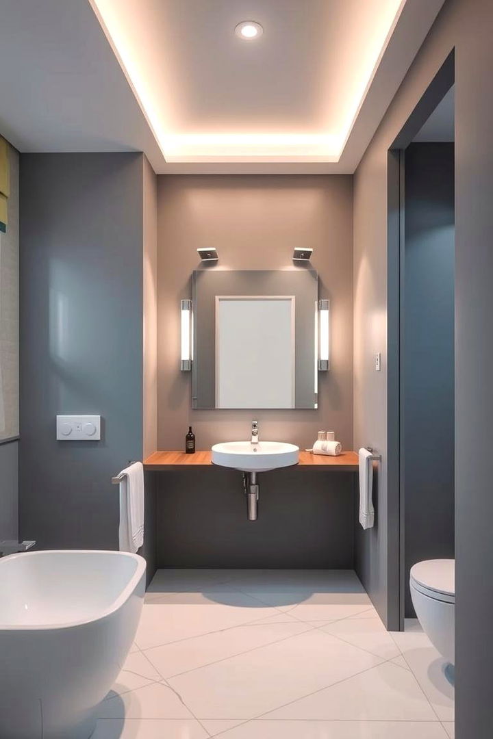 Modern Lighting Wonders - 22 Grey and White Bathroom Ideas