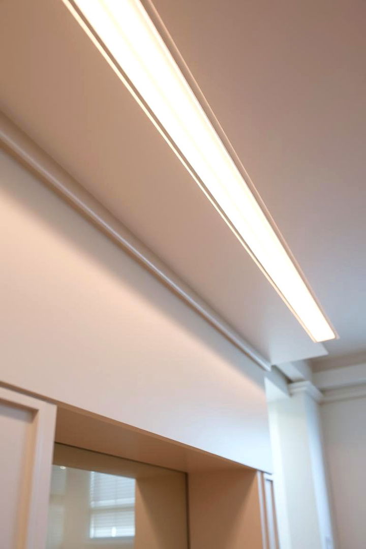 Modern Linear LED Fixtures - 22 Fireplace Mantel Lighting Ideas