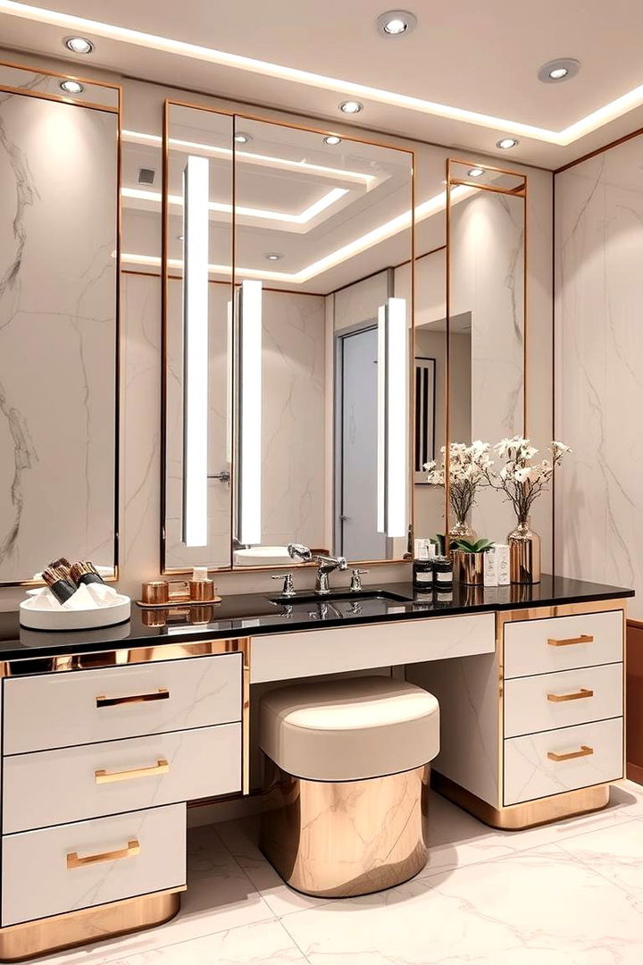 Modern Luxury Sanctuary - 22 Vanity Room Ideas