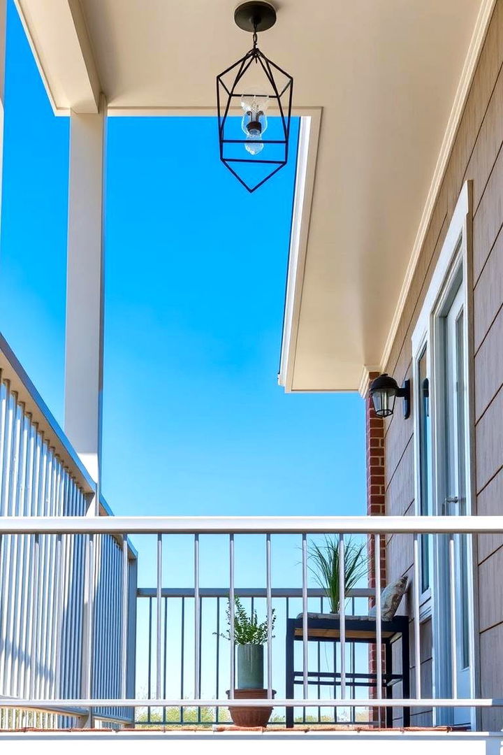 Modern Metal Accents - 22 Barndominium Front Porch Ideas